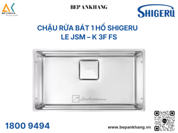  Chậu Rửa Bát 1 hố Shigeru - LE JSN – K 3F FS - Hố vuông - Bề mặt LE độc quyền